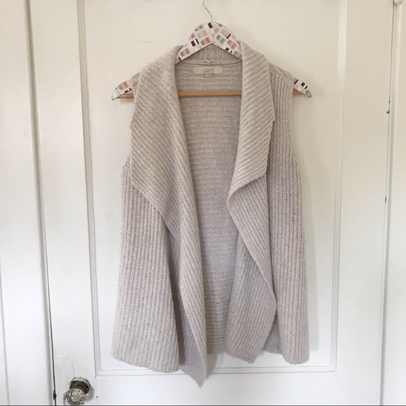 LOFT Sweaters - Ann Taylor Loft Cream Cardigan Size Small